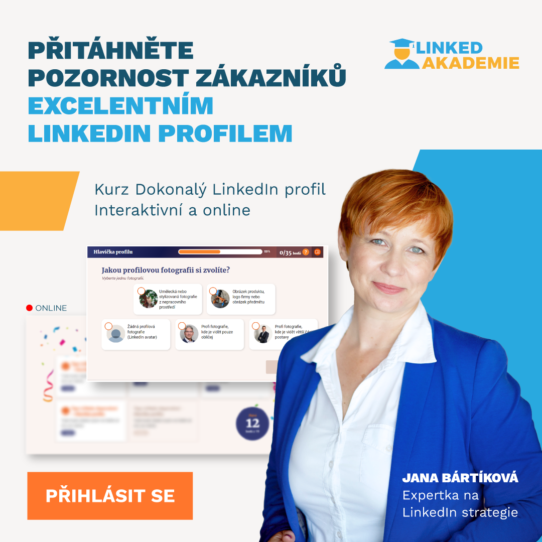 Interaktivní ONLINE kurz Dokonalý LinkedIn profil